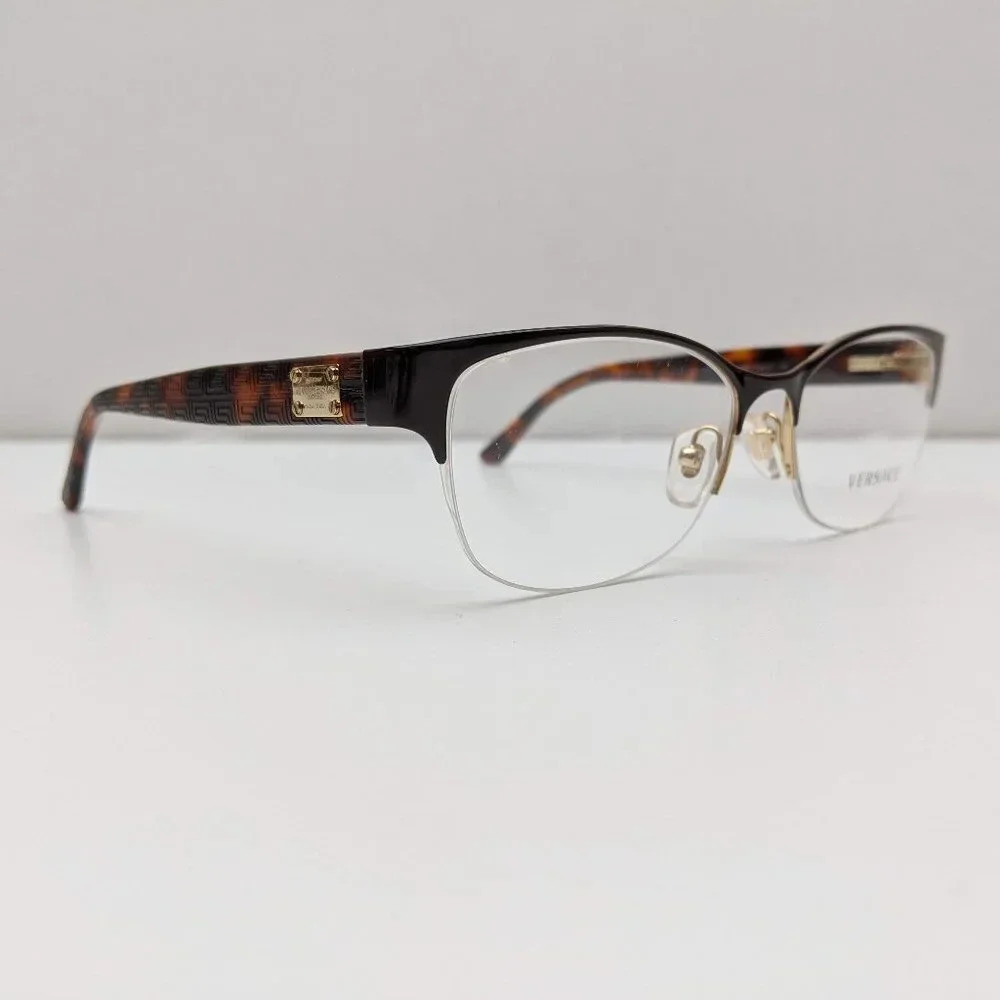 🕶️Versace Mod. 1222 1344 Eyeglasses 53/17 140 /KAO840🕶️ - Picture 3 of 7